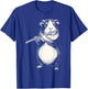 Funny Guinea Pigs Playing Flute Retro Animal Playing Instrum T-Shirt - T-Shirt | Royal