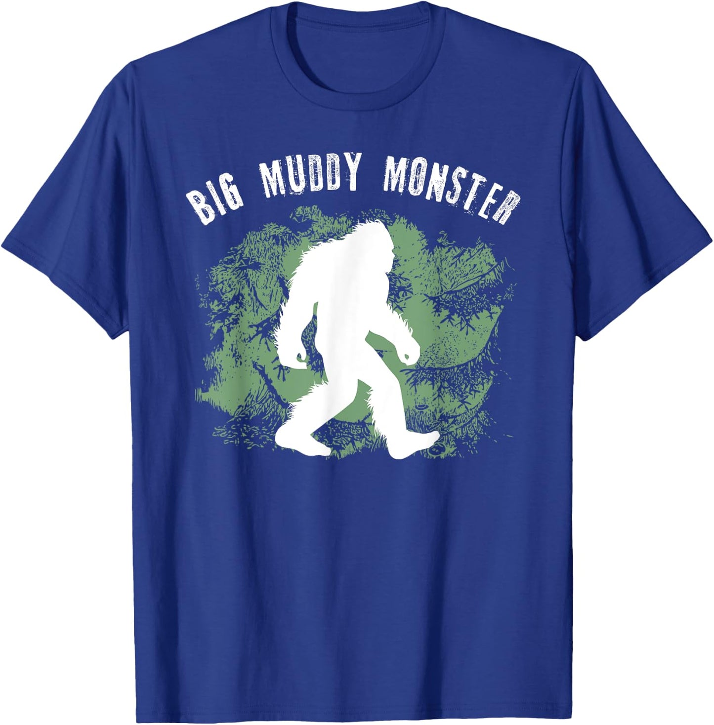 Bigfoot Big Muddy Monster Sasquatch Illinois Cryptid T-Shirt - T-Shirt | Royal