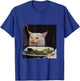 Dinner Table Cat Meme Funny Internet Yelling Confused Gift T-Shirt - T-Shirt | Royal