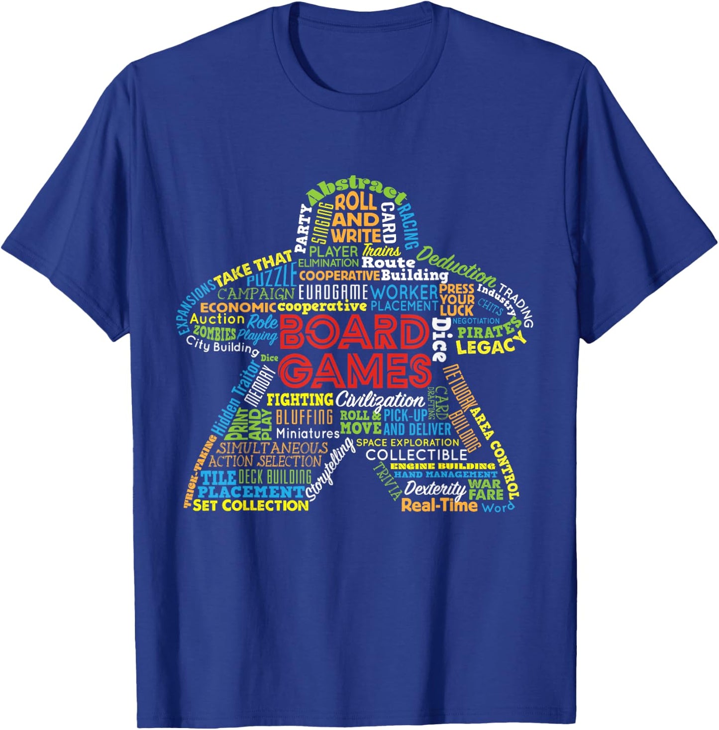 Board Game Mechanics T-Shirt - T-Shirt | Royal