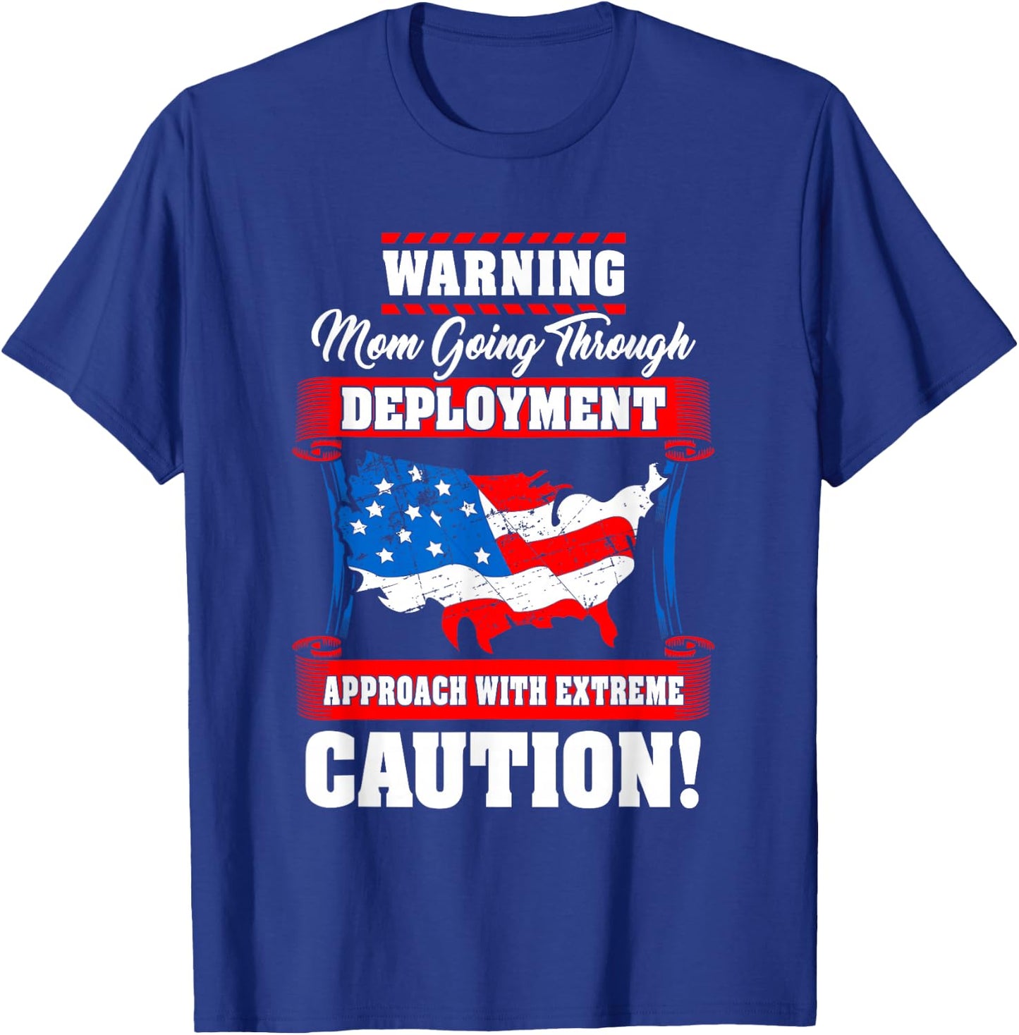 Military Mom Going Through Deployment Deployed Daughter Son T-Shirt - T-Shirt | Royal