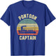 Vintage Pontoon Captain Shirt Funny Pontoon Boat T-Shirt - T-Shirt | Royal