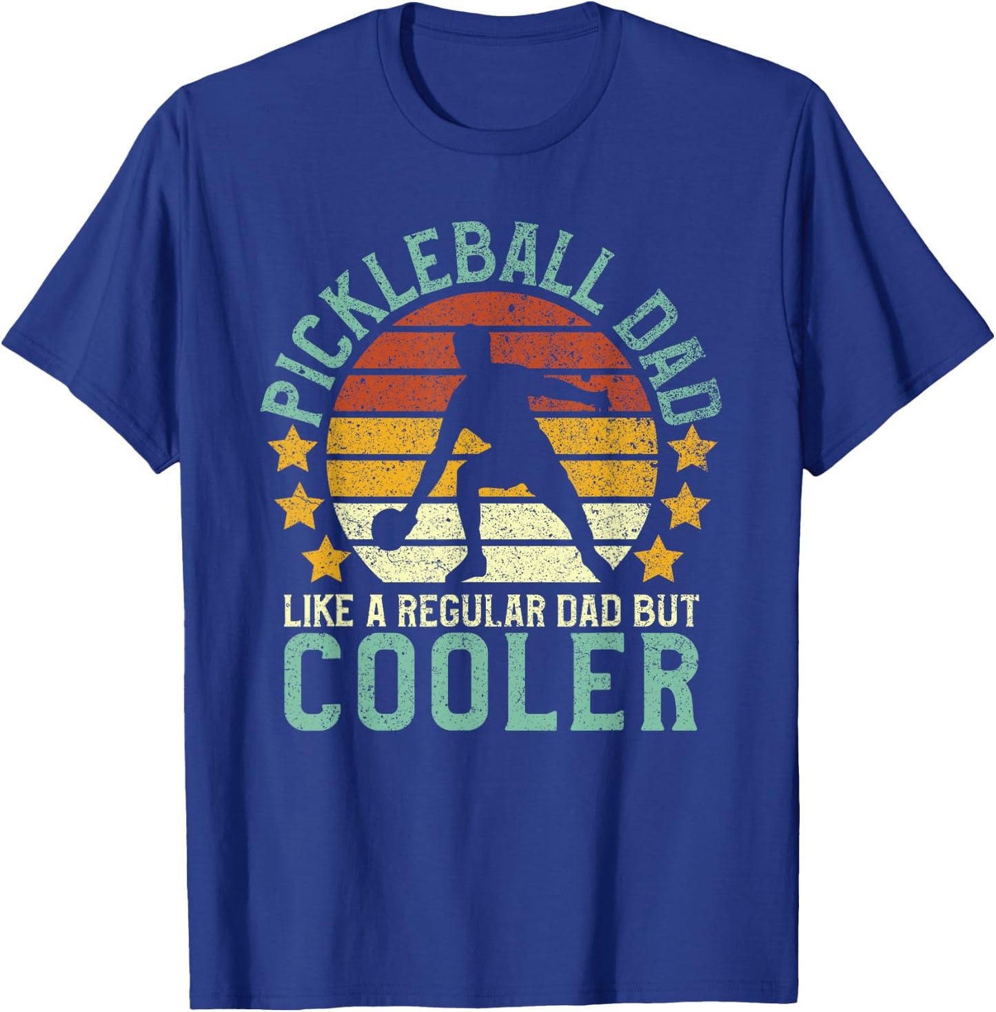 Pickleball Dad | Pickleball Player Funny Father's Day Gift T-Shirt - T-Shirt | Royal