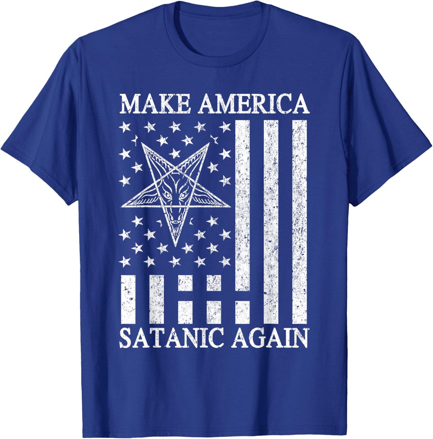 Make America Satanic Great Again Funny Gift T-Shirt - T-Shirt | Royal