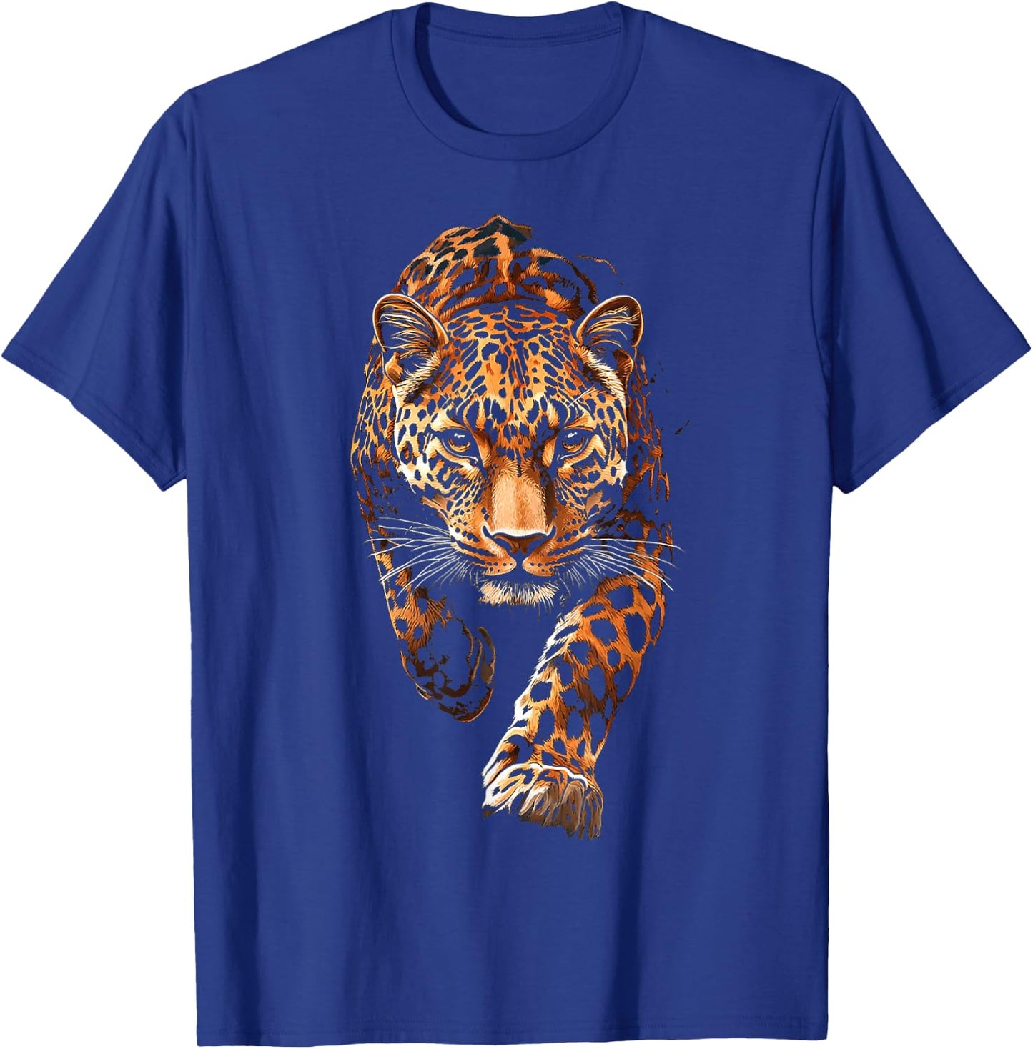 Leopard Animal Graphic Illustration Leopard T-Shirt - T-Shirt | Royal