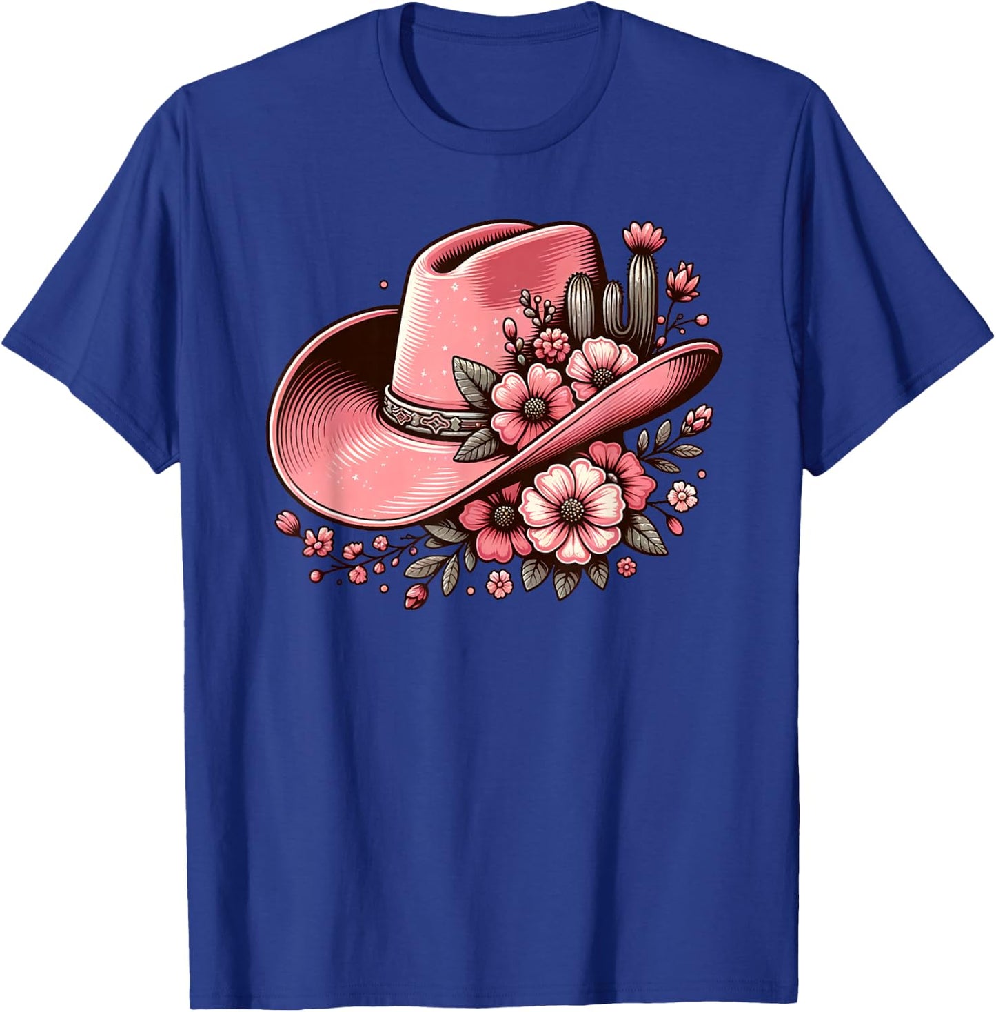 Vintage Western Country Rodeo Cowboy Cowgirl T-Shirt - T-Shirt | Royal