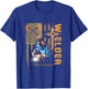 Welder American Flag Welding Faith Cross Christian Religious T-Shirt - T-Shirt | Royal