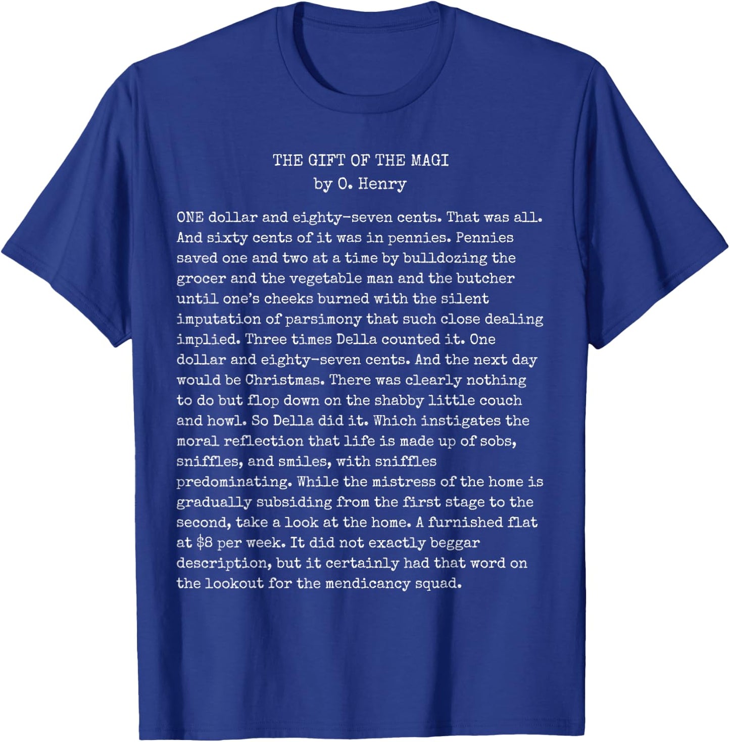 The Gift Of The Magi Christmas Book Reader Literature Gift T-Shirt - T-Shirt | Royal