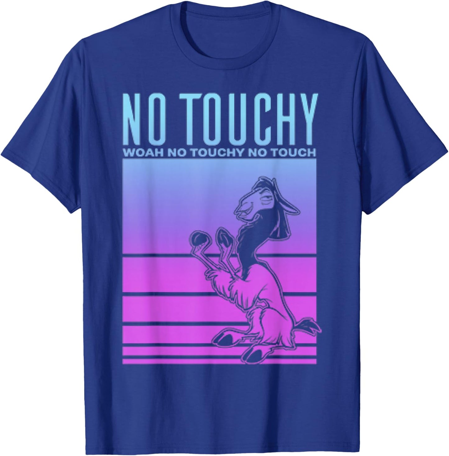 Disney The Emperor's New Groove Blue Pink Graphic T-Shirt - T-Shirt | Royal