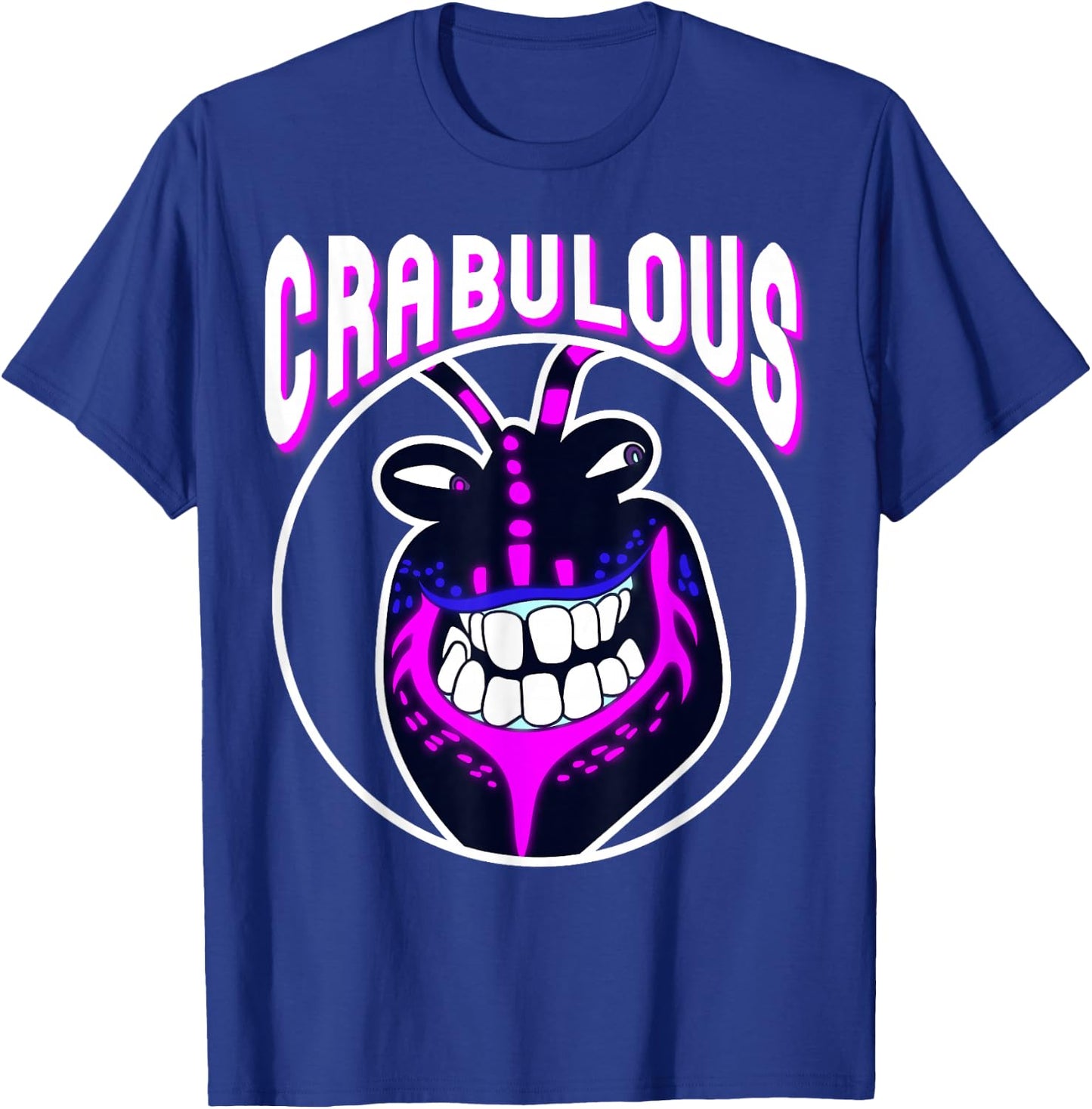 Disney Moana Tamatoa Crabulous Neon Face Circle Portrait Small T-Shirt - T-Shirt | Royal