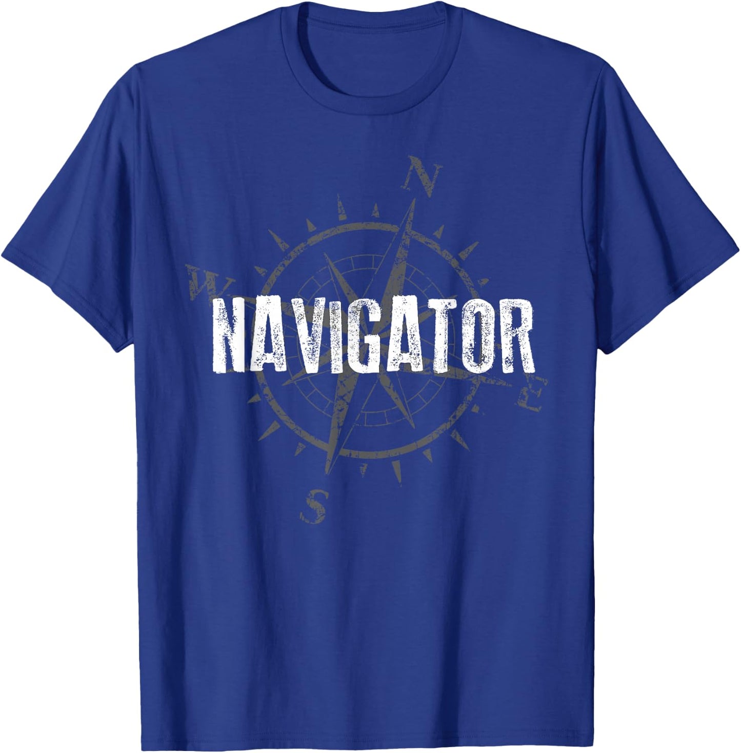 Compass Navigator Travel Nomad Vacation Sailing Gift T-Shirt - T-Shirt | Royal