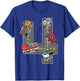 Four Year Old 4th Birthday Fire Truck Ambulance Police Car T-Shirt - T-Shirt | Royal