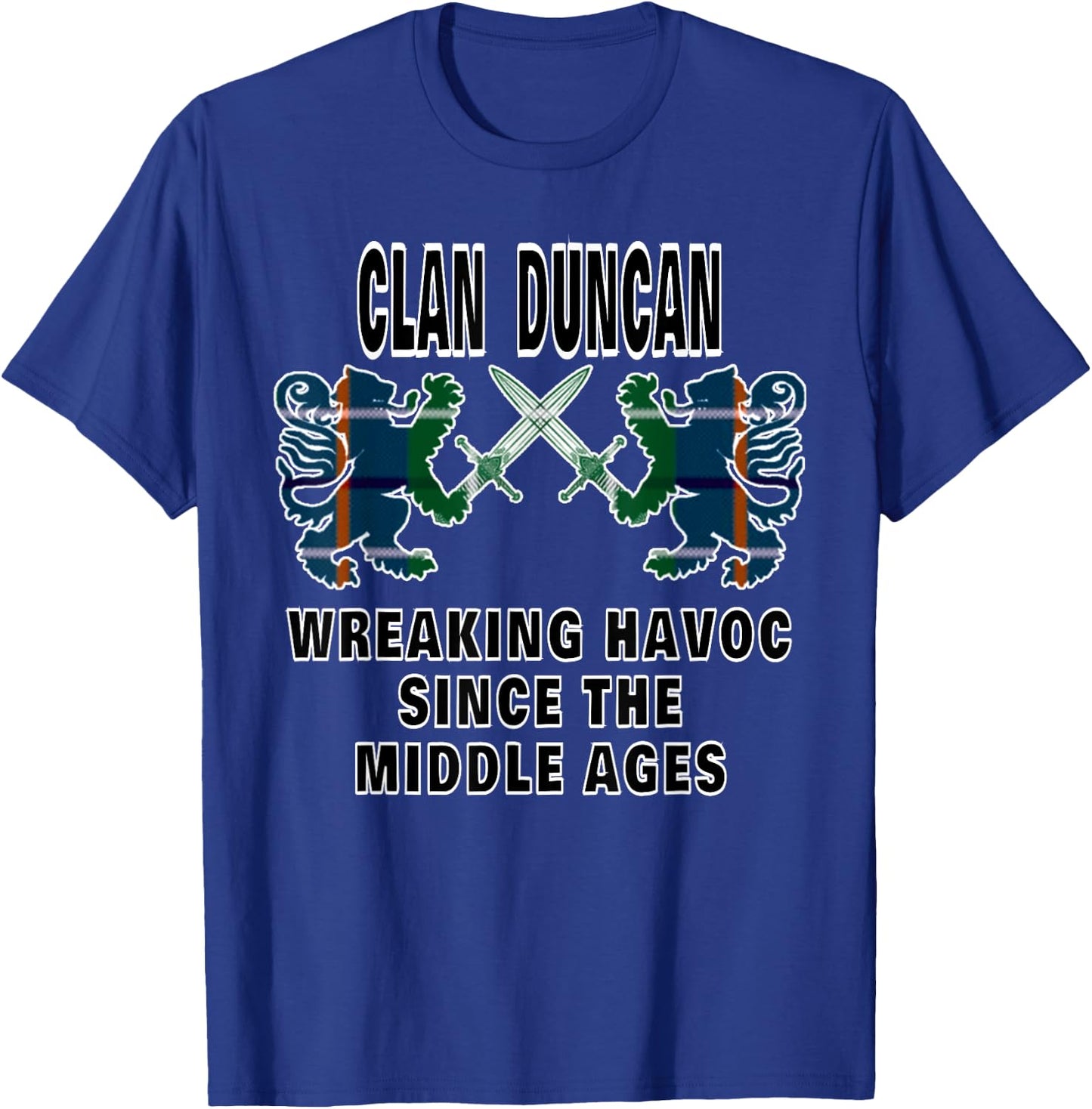 Duncan Scottish Tartan Scotland Family Clan Name T-Shirt - T-Shirt | Royal