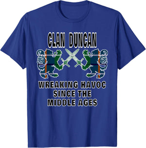 Duncan Scottish Tartan Scotland Family Clan Name T-Shirt - T-Shirt | Royal