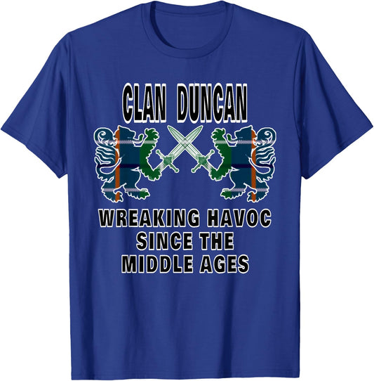 Duncan Scottish Tartan Scotland Family Clan Name T-Shirt - T-Shirt | Royal