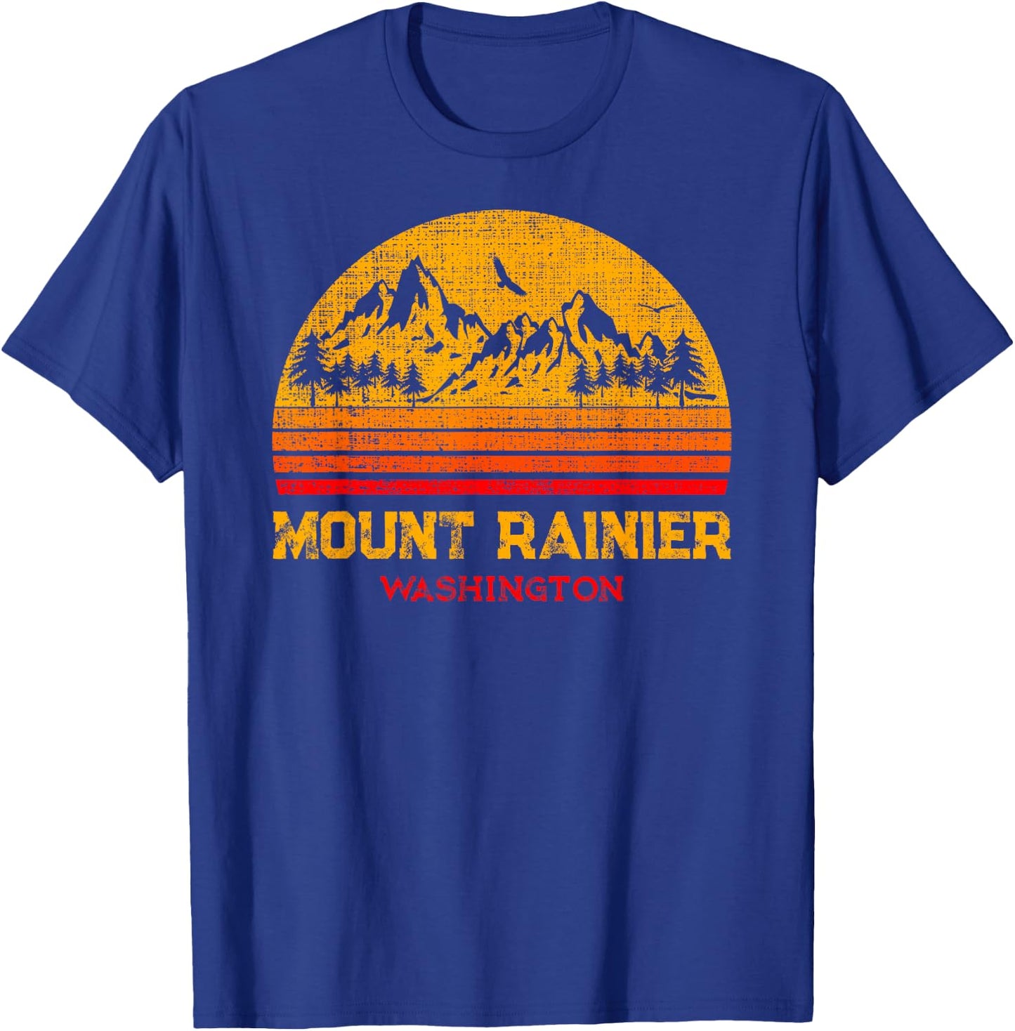 Classic Retro Vintage Mount Rainier Shirt Mt Rainier T Shirt T-Shirt - T-Shirt | Royal