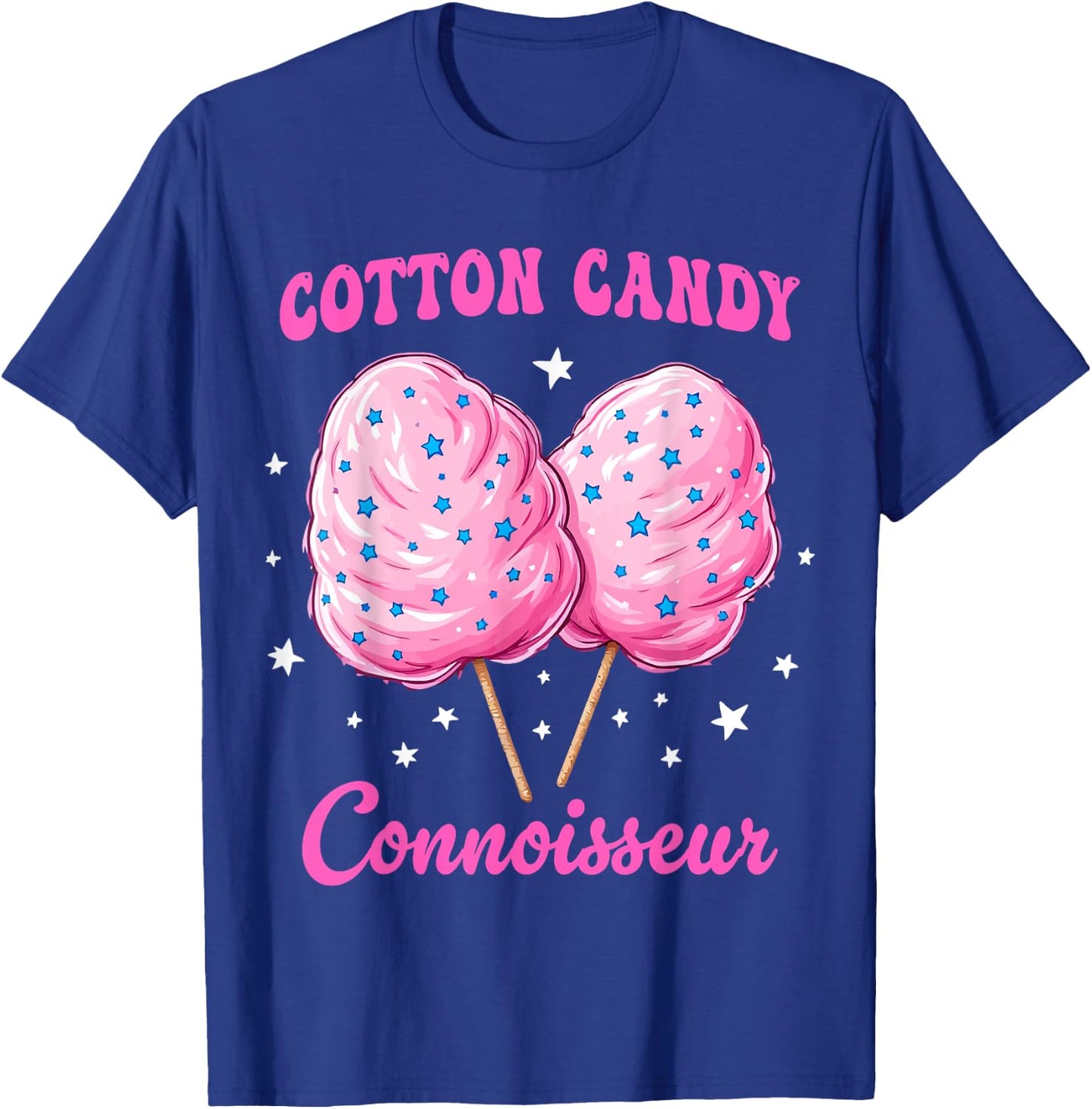 Cotton Candy Connoisseur Fun Food Lover Festival T-Shirt - T-Shirt | Royal