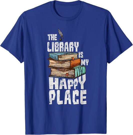Librarian Shirt Funny Library Shirt Reading Book Lover Gift T-Shirt - T-Shirt | Royal