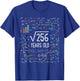 Square Root of 256 16th Birthday 16 Year Old Gifts Math Bday T-Shirt - T-Shirt | Royal