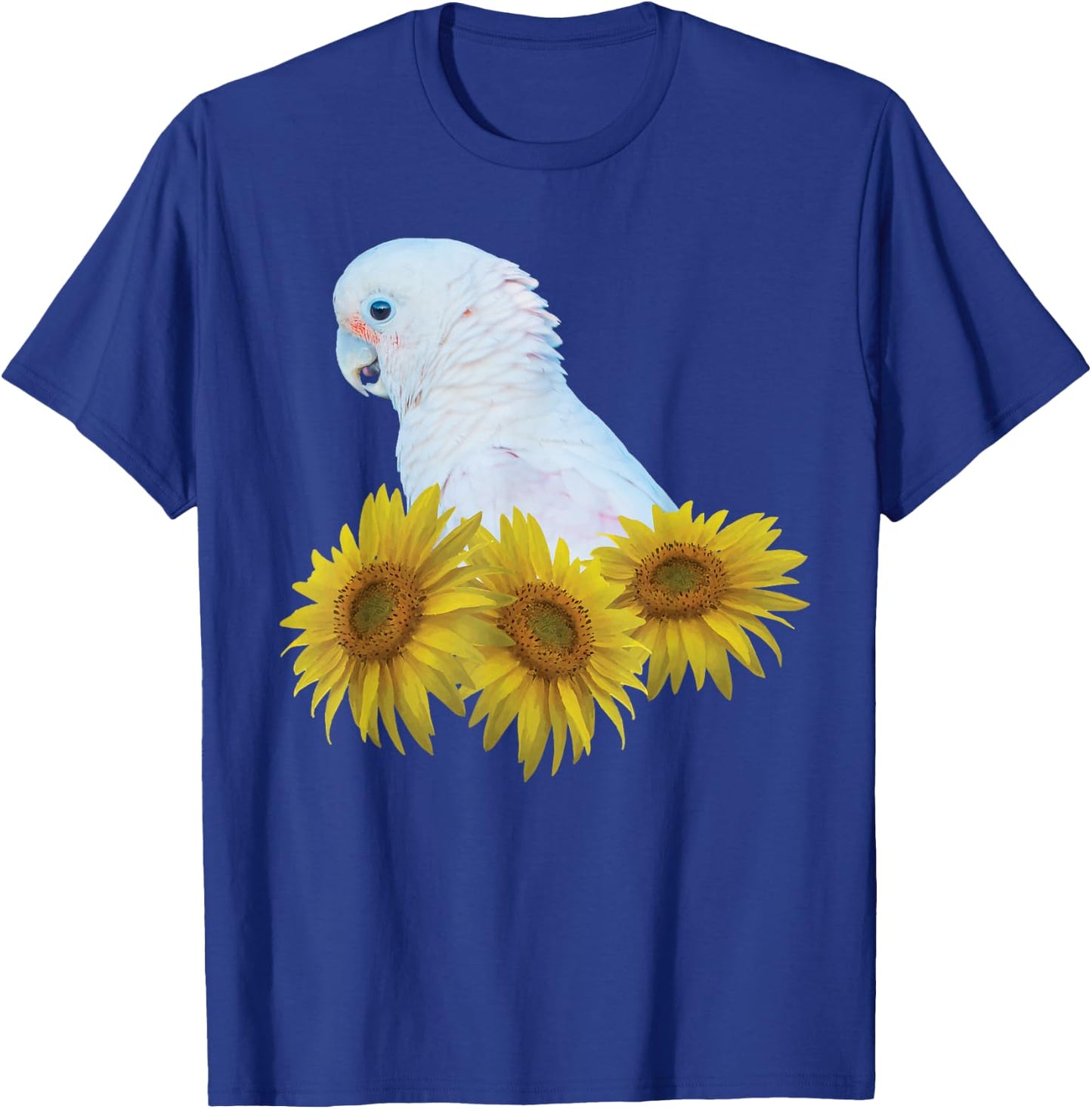 Goffins Cockatoo Parrot Sunflower T-Shirt - T-Shirt | Royal