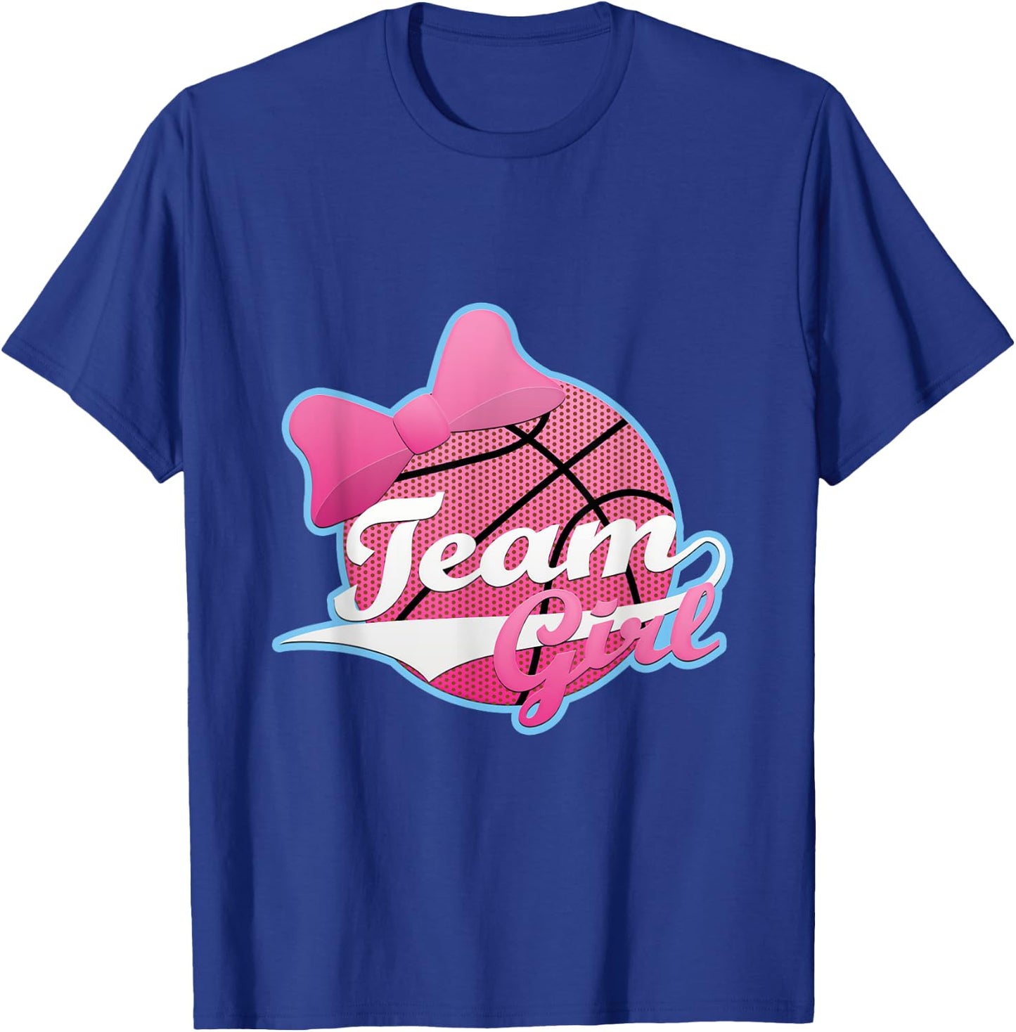 Gender Reveal Party | Team Pink, Girl, Basketball T shirt T-Shirt - T-Shirt | Royal