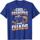 Funny Quad Bike ATV Father's Day Cool Grandpas Ride Quads T-Shirt - T-Shirt | Royal