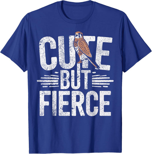 American Kestrel Cute But Fierce Kestrel T-Shirt - T-Shirt | Royal