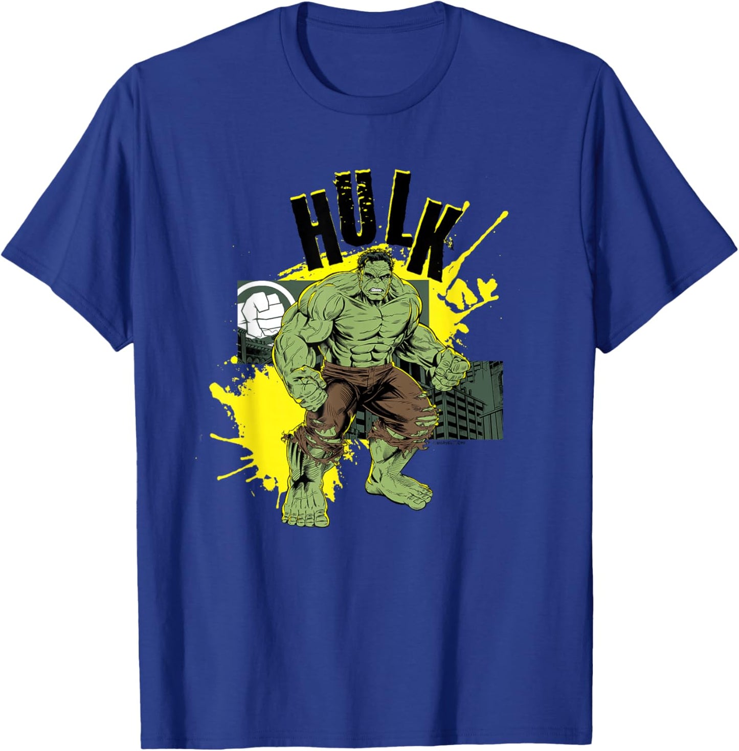 Marvel Spider-Man: New Day Incredible Hulk Comic Stamp T-Shirt - T-Shirt | Royal