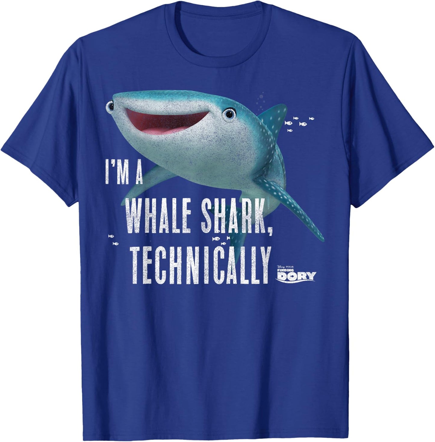 Disney Pixar Finding Dory I'm A Whale Shark Technically T-Shirt - T-Shirt | Royal