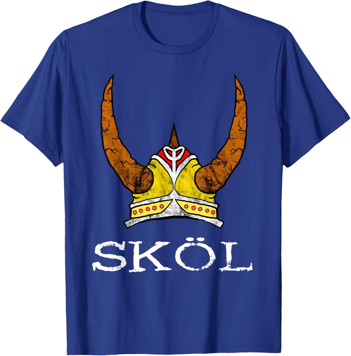 Nordic Viking Warrior Norwegian Northman Gifts Skol Viking Helmet Nordic Horned Helmet Norse Mythology Adult Black Medium T-Shirt - T-Shirt | Royal