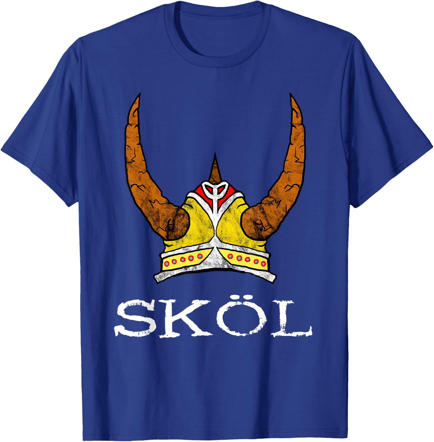 Nordic Viking Warrior Norwegian Northman Gifts Skol Viking Helmet Nordic Horned Helmet Norse Mythology Adult Black Medium T-Shirt - T-Shirt | Royal