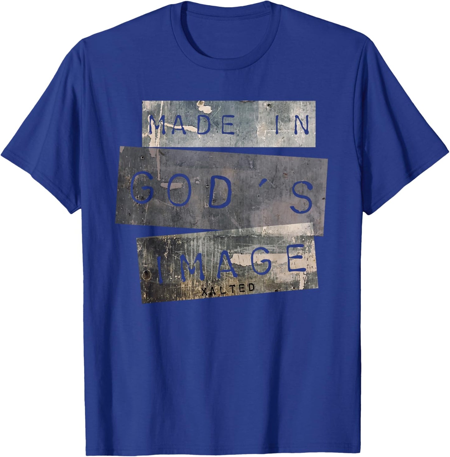 Made in God's Image T Shirt Christian Gift T-Shirt - T-Shirt | Royal