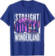 Straight Outta Wonderland Cheshire - Cat Women Kids T-Shirt - T-Shirt | Royal