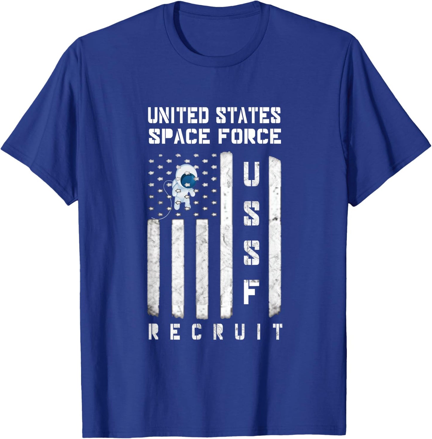 US Space Force Science Fiction Recruit Flag T-Shirt - T-Shirt | Royal