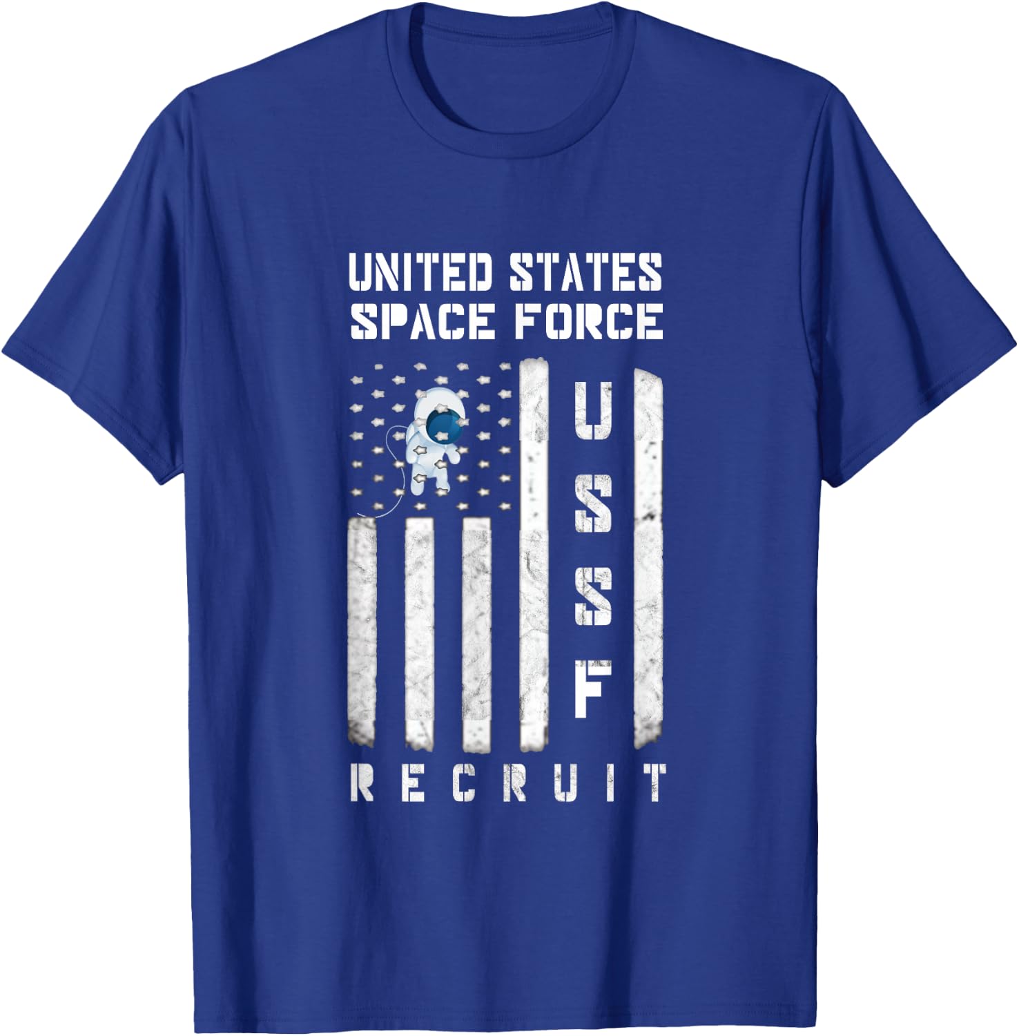 US Space Force Science Fiction Recruit Flag T-Shirt - T-Shirt | Royal