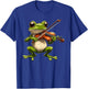 Frog Playing Violin Musician Music T-Shirt - T-Shirt | Royal