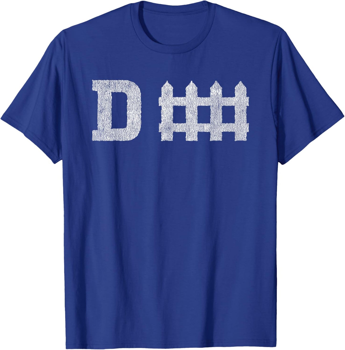 D fence Funny Defense Football T-Shirt - T-Shirt | Royal