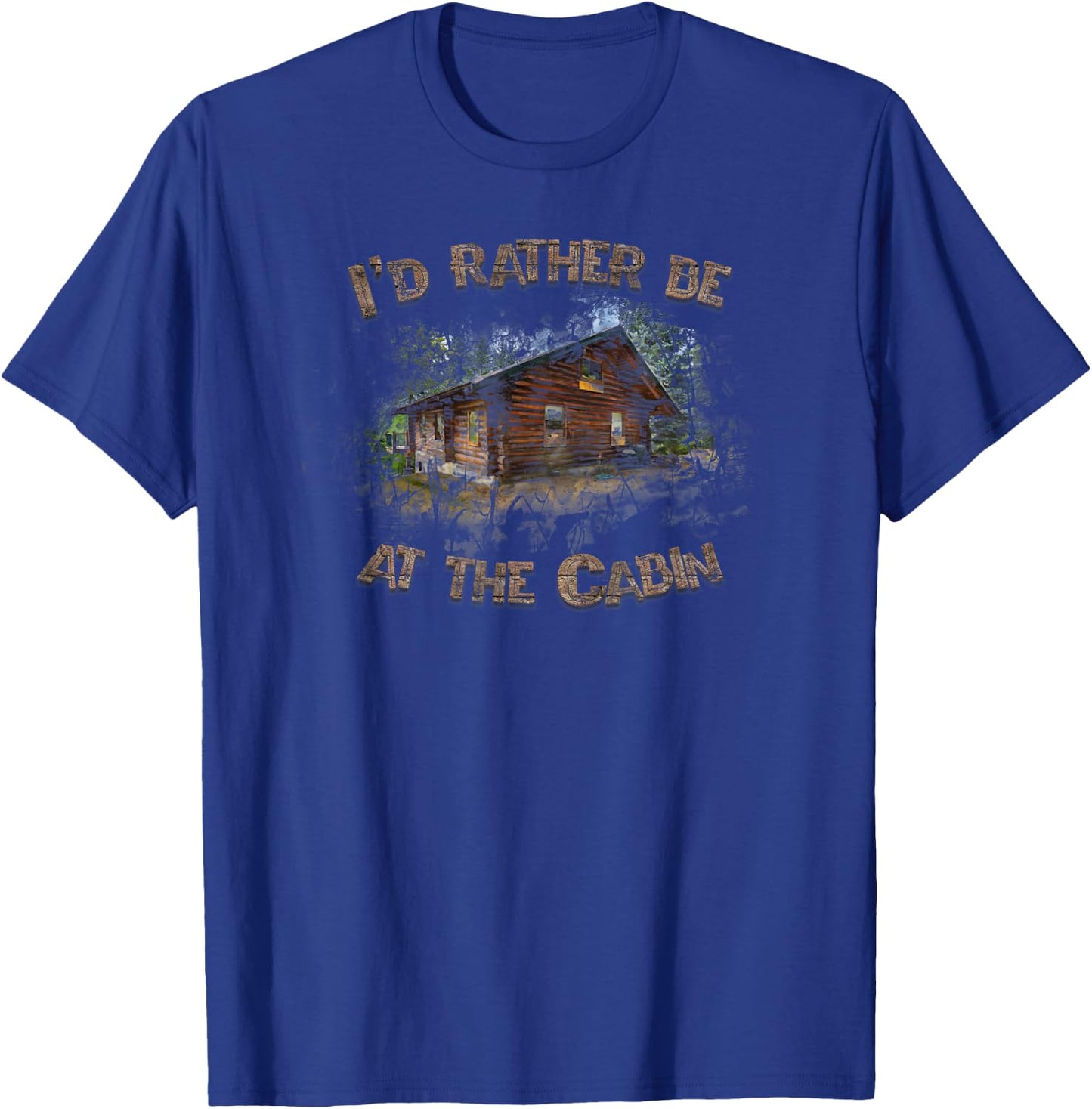 I'd Rather be at the Cabin Camp T-Shirt - T-Shirt | Royal