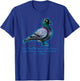 Nikola Tesla Science Pigeon Shirt T-Shirt - T-Shirt | Royal