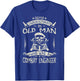 Never Underestimate An Old Man Who Was A Combat Engineer T-Shirt - T-Shirt | Royal