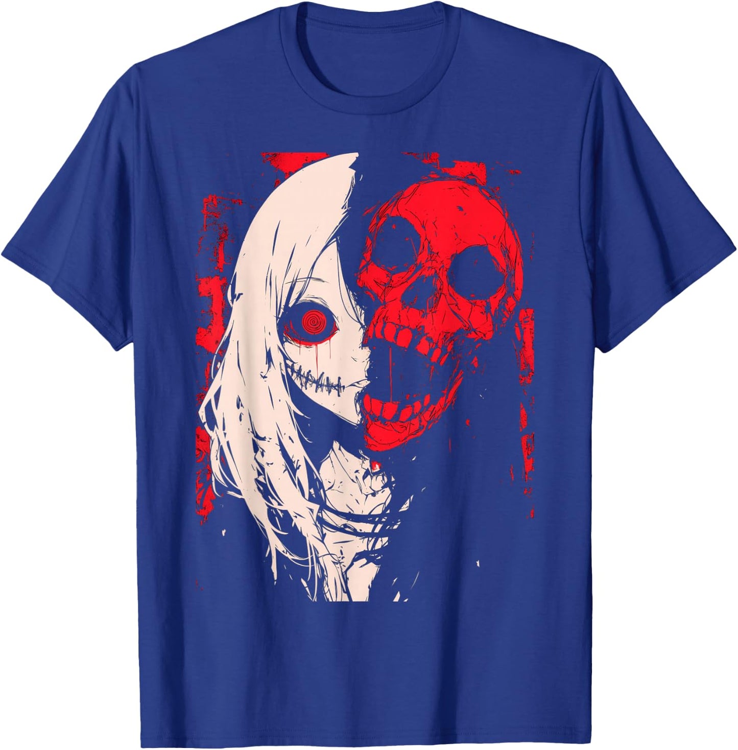 Horror Anime Manga | Japan Japanese Creepy Kawaii Goth T-Shirt - T-Shirt | Royal