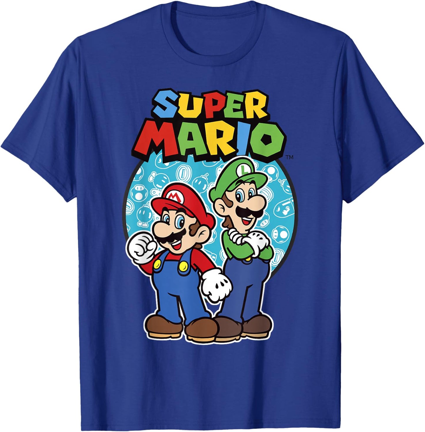 Nintendo Super Mario Luigi & Mario Brothers Ready To Play T-Shirt - T-Shirt | Royal