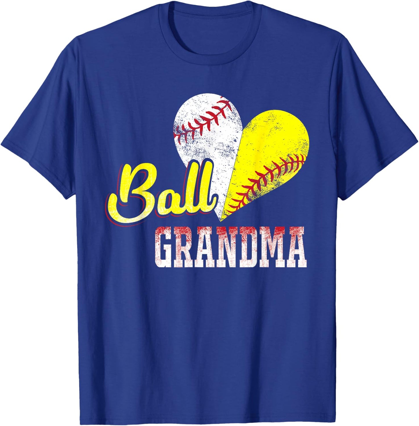 Funny Ball Grandma Baseball Softball T-Shirt - T-Shirt | Royal
