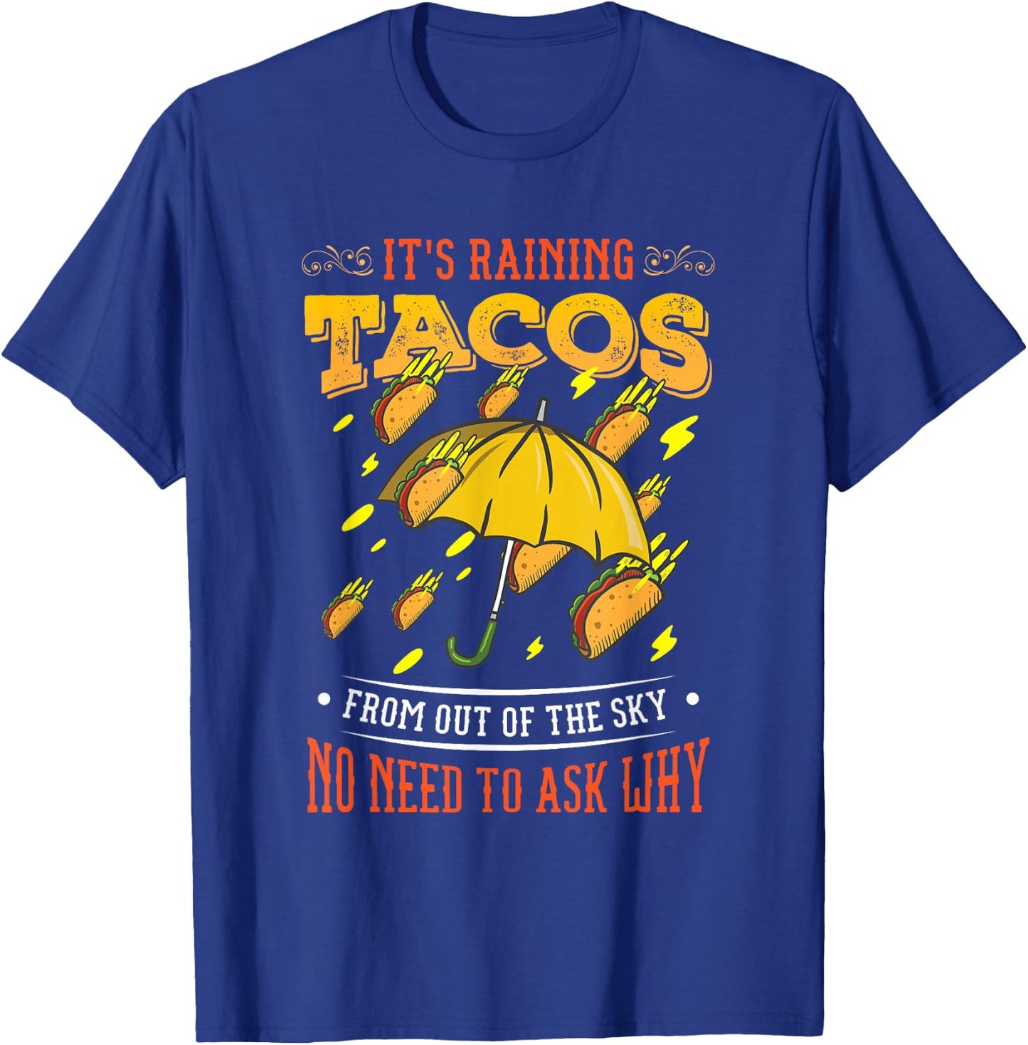 It's Raining Tacos Funny Taco Kids Girls Boys Gift T-Shirt - T-Shirt | Royal