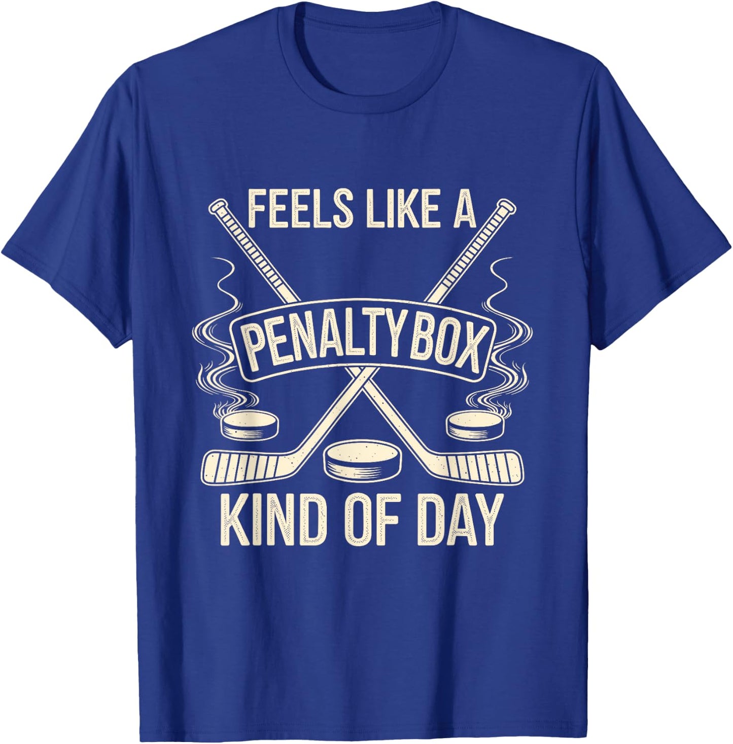 Feels Like A Penalty Box Kind Of Day funny - Black, Small, - Modern Football Humor for Football Fans, All Ages T-Shirt - T-Shirt | Royal