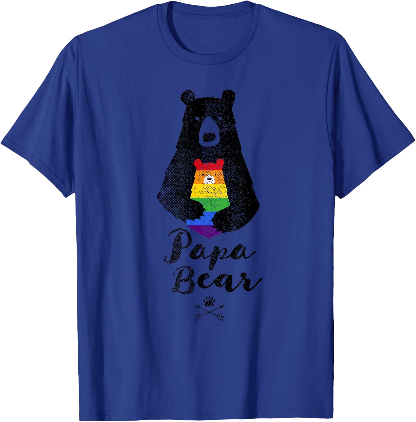 LGBT Dad & Mom Papa Bear Mama Bear LGBT Shirt T-Shirt - T-Shirt | Royal