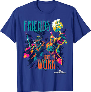 Marvel Thor Ragnarok Working Friends Neon Blast T-Shirt - T-Shirt | Royal