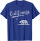 California Republic Flag Vintage Distressed Men Women Kids T-Shirt - T-Shirt | Royal