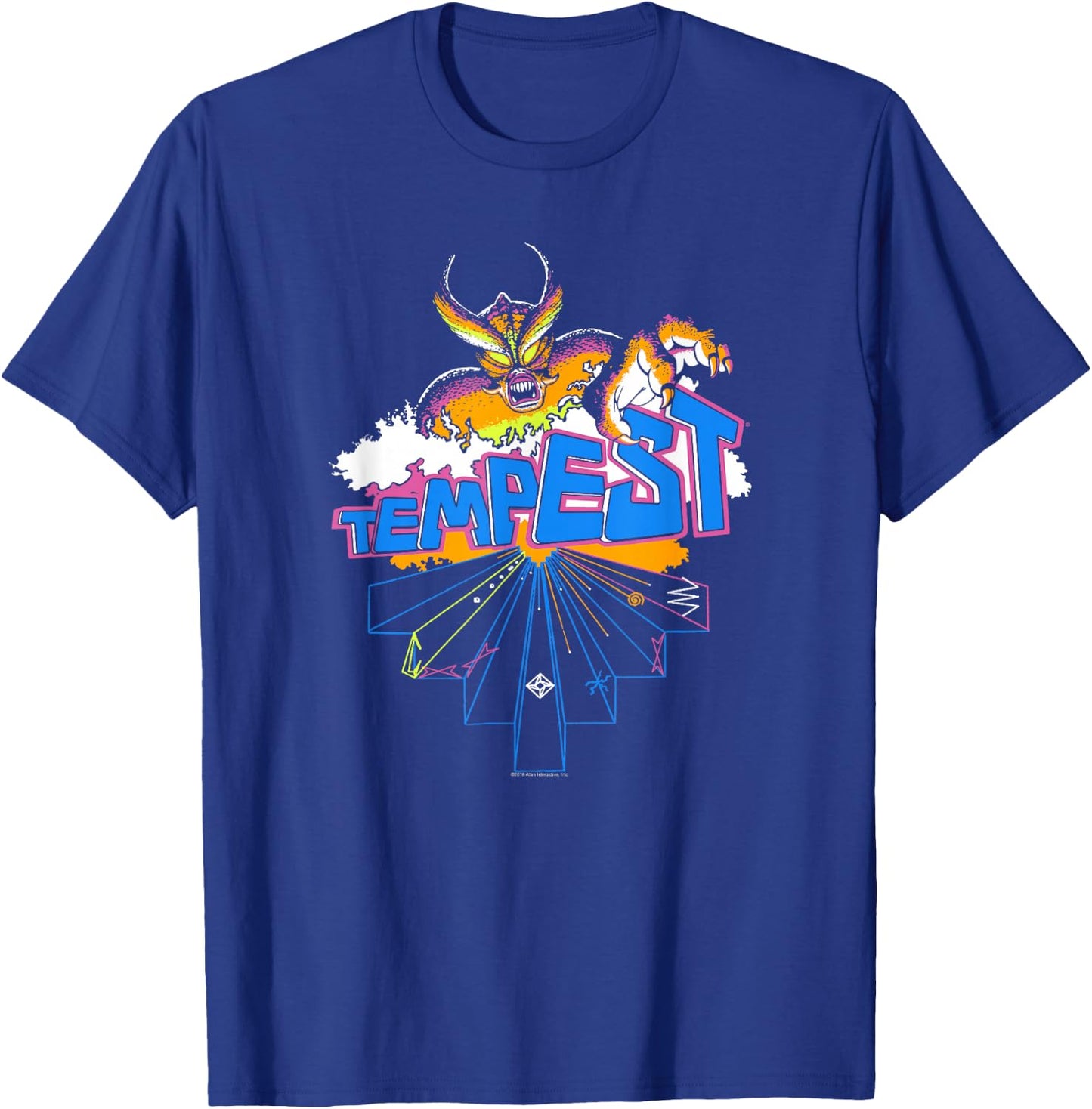Atari Tempest Monster Vintage Arcade Video Game T-Shirt - T-Shirt | Royal