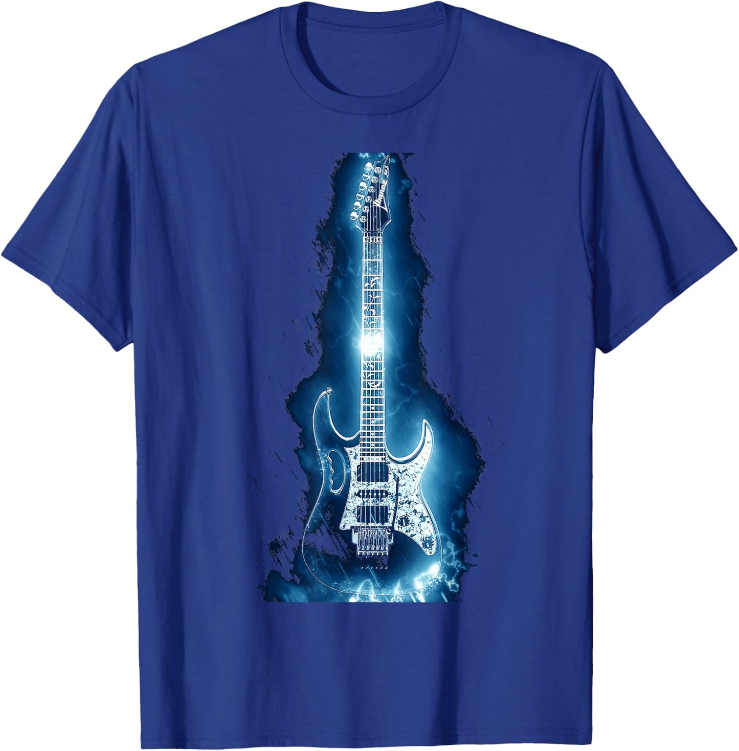 Electric Guitar (Cool Men's electric guitar shirt) T-Shirt - T-Shirt | Royal